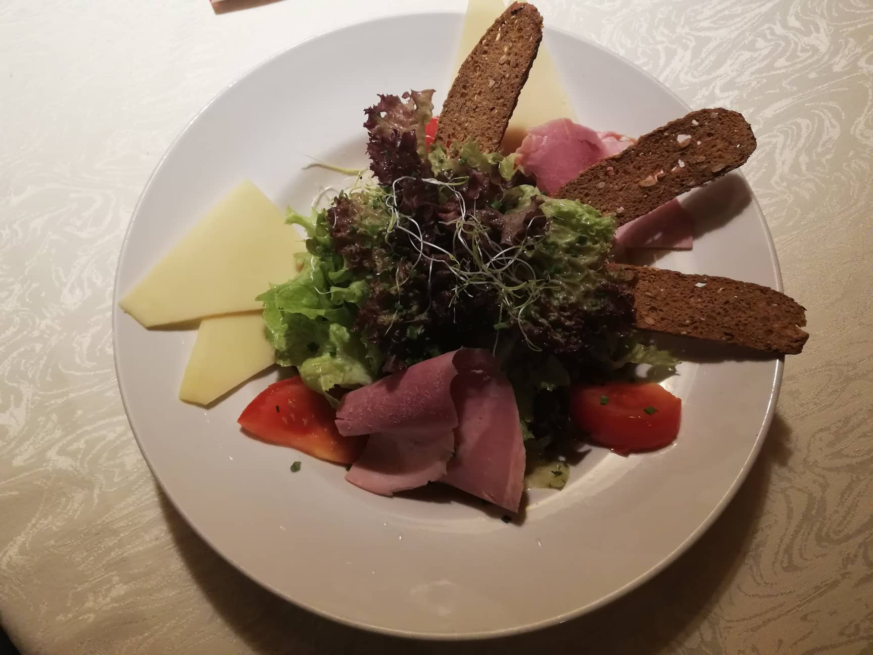 Colorful salad plate